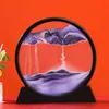 Yenilik Öğeleri 7 inç Kum Saatleri 3D Sanat Boyama Hareketli Kum Sanat Resim Yuvarlak Cam Sandscape Hareket Ekranda Akan Çerçeve Ev Dekor