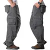 Style wojskowe mężczyźni spodnie Multi kieszenie sportowe joggers Streetwear Army Proste Długie Spodnie Cargo Spodnie Casual Spodnie dla mężczyzn Odzież