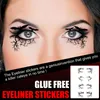 Halloween Eye shadow eyeliner stickers Temporary Tattoos makeup tools bats spider terrorist fashion party decoration eyes patch