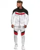 Herren Trainingsanzüge Herrenmode Trainingsanzug Set 2022 Frühling Herbst Schweißanzüge Männer Sweatshirt Jogginghose Jogger Herren Casual Patchwork