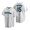 Seattler Mariners Men #24 Ken Griffey 51 Ichiro Suzuki 15 Kyle Seager 9 Dee Gordon Custom Women Youth Whiter Replicar Home Jersey