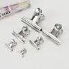 Accessori da scrivania 1000 Pz / lotto 22/31/38/50 / 63mm Clip rotonde con impugnatura in metallo Argento Bulldog-Clip Clip per biglietti in acciaio inossidabile per etichette Borse Ufficio SN2672