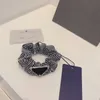 Koreanische Version des vollen Strass-Falten-Buchstaben-Stirnbands, Mode, Allmatch-Druck-Kopfschmuck, weiblich, hohe Qualität, schnelle Lieferung1070219