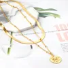 Collares colgantes 2022 Luxury de moda coreana para femenino 316L Collar de acero inoxidable Joyería Joya Bijouxpender