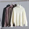 Gigogou Cashmere Camisola Mulheres Turtleneck Top Top Sólida Senhora Coreana Jumper Senhora Oversized Winter Winter Knit Christmas Blanke 210918