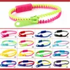 Nouveau bracelet zippé bracelet double fermeture éclair bracelet fluorescent néon bracelet créatif pour les femmes meilleure qualité