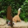 Everyday Collection Cute Cartoon Cat Animal Figurine Miniature Fairy Garden Ornament modern Home Decoration Gifts For Girls 210804