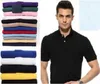 Märke T-shirts Högkvalitativ liten häst Krokodil Broderi Polo Shirt Män Solid Shorts Sommar Casual Polos T-shirt Mens Tee Toppar Kläder C2