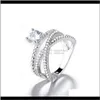 Пасьянс Criss Cross Diamond Right Concagement Rings для женских модных ювелирных изделий подарок 808527 VU3XE P2SZ5