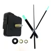 Väggklockor 10sets / lot DIY Creative Quartz Silent Clock Movement med lysande gröna händer Byt mekanism Repair Kit