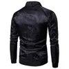 Elegante Jacquard Impresso Casaco para Homens Causal Slim Fit Jaquetas Mens e Casacos Carrinho Colares Homens Moda Baseball Jackets Hombre 210524