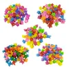 100 pcs/lots couleurs mélangées enfants fille Mini coeur patte papillon fleur forme pinces à cheveux mignon Barrettes accessoires de mode 179 B3