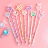 20Pcs/Set Kawaii Sequin Gel Pen Cute Butterfly Bunny Fawn Daisy Signature 0.5mm Black Ink Office School Gifts Stationery 220226