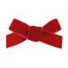 Baby Infant Bow Hairpins Solid Grosgrain Ribbon Bows Hairgrips Kids Girls mignon entièrement enveloppé de sécurité Clips de cheveux Accessoires pour tout-petit KFJ155