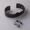 Bandes de montre Liaison Solide En acier inoxydable Black 14 15 16 17 18 19 20 21 21 23 23 23 24mm Bracelet à bracelet de bracelet de bracelet
