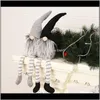 장식 축제 파티 용품 Gardenchristmas 스트라이프 모자 얼굴없는 인형 스웨덴어 노르딕 그놈 노르딕 노르딕 gnome 늙은이 인형 장난감 크리스마스 트리 장식