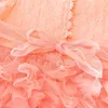 Småbarn tjejer kläder liten prinsessa spets fluffig tårta tutu klänning sommar kläder barn födelsedag rosa kostym vestido infantil q0716