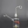 DHL DREE Mobius Matrix Sidecar Bong de vidrio Birdcage Perc Beaker Bongs Pipas de agua gruesas para fumar con tubos de quemador de aceite de vidrio de 14 mm