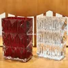 Creative fashion rectangular crystal vase high-end home decoration