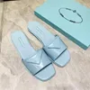 Designer kvinnor sandaler öppna kant pärlor äkta läder tofflor kvinnor platt glider kohud kvinnors sandal storlek 35-40