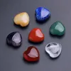 Natürliche Kristallsteinperlen, herzförmige Edelsteinornamente, 7 Stück/Set, Yoga-Energiesteine, Kunsthandwerk, Heimdekoration