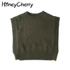 The boys and girls round neck pullover sleeveless sweater vest bottoming shirt children toddler 210702
