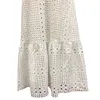 Bohemian White Lace Dress Boho Beach Chic Kobiety Maxi Kobiet A Plus Size Lato Długie Nosić Duże Rozmiary Skumne