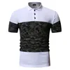 Camouflage Patchwork Summer Polo Shirt Hommes Casual Slim Fit Hommes Polos Respirant Business Hombres Camisas de Polo 2XL 2XL 210524