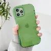 Military-Grade Slim Waist Corners Cases Fluorescence Color Transparent Shockproof Clear TPU Camera Lens Protection For iPhone 13 12 Mini 11 Pro MAX 8 7 Plus