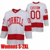 Maglia Cornell Big Red NCAA College Hockey Ken Dryden Joakim Ryan Cam Donaldson Yanni Kaldis Riley Nash Max Andreev Michael Regush