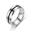 8mm mode 316L rvs olie drop ring voor mannen mannelijke ringen mooie cadeau bruiloft sieraden hoge kwaliteit groothandelsprijs