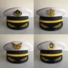 Capitaine chapeau homme marin grande casquette équipage maritime blanc marine marin scène Performance chapeaux à large bord 2264746