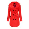 Woolen coat women's medium length women's windbreaker winter clothes Korean large wool collar double faced woolen coat 211019