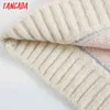 Women Twist Jersey Buttons Vintage Jumper Lady Oversized Knitted Cardigan Coat 3H134 210416