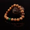 10mm buddhistiska bön naturliga träpärlor Buddha armband män lava sten stretch strand armbandbangles smycken pulseira