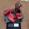 Sandálias femininas de plataforma à prova d'água de salto alto de sola grossa estilo de designer de fábrica vestido profissional versátil com pacote completo de aura