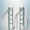 3 층 BeeComb 필터 유리 Ashcatcher 흡연 액세서리 Perc Ash Catcher 45도 유리 봉유 용 18mm 조인트