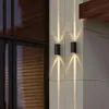 Utomhusväggslampor 6W upp dig smal stråle LED Vattentät Porch Light Spotlight Garden Corridor Villa Front Door