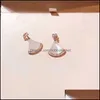 Boucles d'Oreilles Bijoux Original Marque Mode Émail Doré Boucles d'Oreilles Jupe de Luxe, Convient aux Cadeaux d'Anniversaire de Petite Amie 210619 Drop Deliver