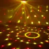Alien 9 Färg LED-lampa Disco DMX Crystal Magic Ball Stage Lighting Effect DJ Party Christmas Sound Control Light med fjärrkontroll Ny