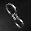 Keychains Titanium alloy mens key ring, real buckle, car ultra light, men, creativity, gifts, wholesale