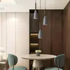 Modern LED Solid Wood Iron Art Pendant Lights 3 Lighting Nordic Minimalist For Living Room Kitchen Loft F Lamps