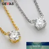 OEVA Real 1 D Color Moissanite Collar colgante 100% 925 Plata de ley Compromiso brillante Fiesta de bodas Joyería fina Precio de fábrica diseño experto Calidad