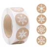 Toilet Paper Holders 500pcs Sticker Seal Label Handmade With Cute Christmas Patterns Convenient And Portable Self-adhesive