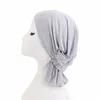 Miękkie Modal Bawełna Muzułmańskie Turban Kobiety Wewnętrzne Hidżab Czapka Islamska Underscarf Bonnet Indie Hat Kobieta Solid Headwrap Turbante Mujer