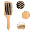 Brosses à cheveux peigne de massage brosse à palette antistatique en bois naturel brosse à cheveux cuir chevelu soins de santé outils de coiffure