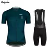 Racing Sets Fietsen Set 2022 Bike Kleding Team Jersey Kit Raphaful Mannen Korte Mouw MTB kleding Uniforme Ropa Ciclismo Hombre