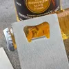 Polybag Embalaje Bolsillo Monedero Tamaño Acero inoxidable Tarjeta de crédito Cerveza Abrebotellas Abrelatas Herramienta de cocina JJA11941