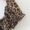 Summer Women Sexy Leopard Dress Short Sleeve High elastic bust Pleated Pencil es Female Street Mini Sheath Cloth 210513