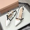 2024 Patent leather pointed bowknot stiletto sandals female princess fairy wild buckle belt